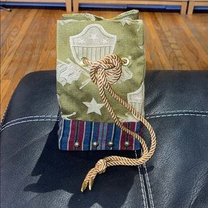 Weston clutch evening bag with mirrir